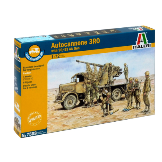 Italeri 7508 , AUTOCANNONE 3RO with 90/53 AA GUN